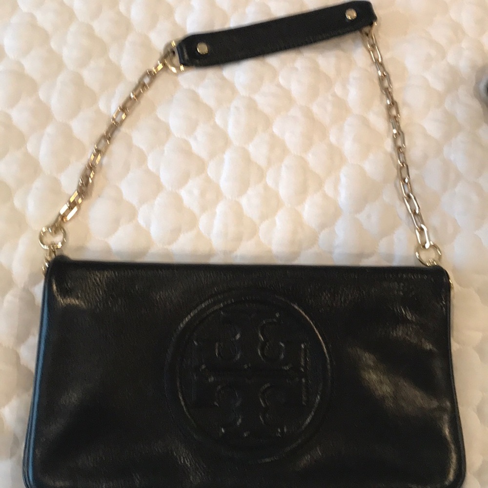 Black Tory Burch clutch large bag